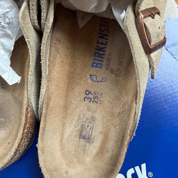 Birkenstock Taupe Boston Clogs - Picture 5 of 9